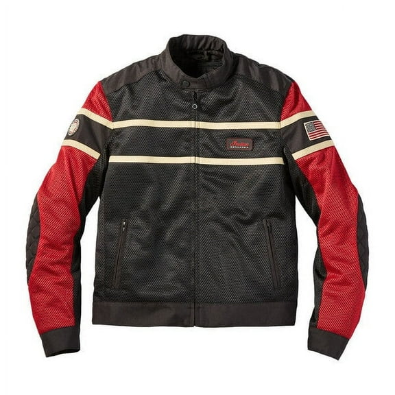 Indian Motorcycle Men's Arlington Mesh Jacket, Black | 2861400