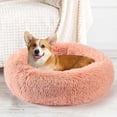 thumbnail image 5 of Cama para perros pequeños, cálida y redonda de felpa de 50 cm para perros medianos y pequeños, que mejora el sueño y mantiene el calor., 5 of 5