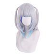 thumbnail image 1 of Peluca de cosplay azul plateado degradado con coletas gemelas de 55 cm, 1 of 2