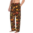 thumbnail image 6 of Hirioo Thanksgiving Turkey for Men's PJ Pajama Pants Sleep Pants Men's Home Trousers with Pockets,S-3XL-Large, 6 of 6