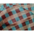 thumbnail image 4 of oneOone Silk Tabby Teal Blue Fabric Gingham Check Sewing Craft Projects Fabric Prints By Yard 42 Inch Wide, 4 of 4