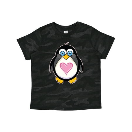 

Inktastic Valentines Day Penguin Love Heart Gift Toddler Toddler Girl T-Shirt