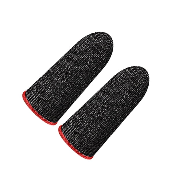 Inteprter Fundas para pulgar de dedo, 1 par, controladores de juego móviles cómodos y transpirables profesionales, antihuellas dactilares para Videojuegos y accesorios
