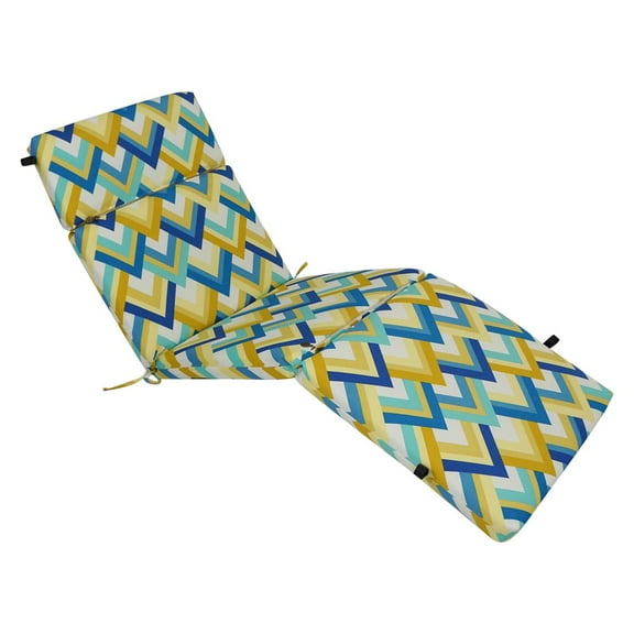 Blazing Needles 72-inch by 24-inch Polyester Outdoor Chaise Lounge Cushion 93475-OD-184