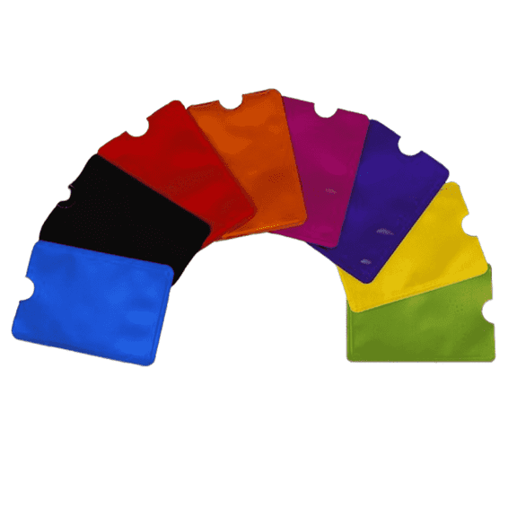 CCOCC 8Pcs Rfid Blocking Sleeves,Layered Protection Rfid Blocking Card,Information Theft Card Covers for Debit Cards,8 Color