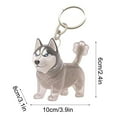 thumbnail image 3 of Transparent Resin Dog Keychain with Pet Hair Compartment - Adorable Memorial Keepsake for Pet Lovers, Lightweight Pet Loss Gift, Thoughtful Dog Lover Accessory, 2 Inch Pet Memorial Jewelry, 3 of 3