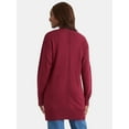 thumbnail image 3 of Time and Tru Women’s Longline Button Front Cardigan Sweater, Lightweight, Sizes XS-XXXL, 3 of 5