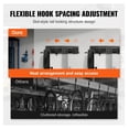 thumbnail image 5 of Bike Storage Rack, 6 Bike Wall Mount, Helmet Hooks, Garage Organizer - Adjustable, Holds 300lbs, 48-inch, 5 of 7