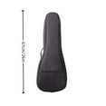 thumbnail image 2 of BotaniNest Padded Ukulele Gig For Soprano Concert Sizes With Water Exterior And Adjustable Shoulder Strap, 2 of 2