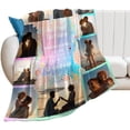thumbnail image 3 of Custom Photo Blankets Using My Own Photos Personalized Throw Blanket with Pictures Text Customized Blanket for Adults Mom Dad Family Dog Kids Friends Lover Personalized Memorial Gift 60"x80", 3 of 6