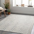 thumbnail image 2 of Medora Hand Crafted Modern Rugs in Taupe, 2 of 7