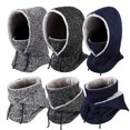 thumbnail image 4 of YAOBAMM Bike Warm Winter Sports Hat Autumn Winter Fleece Lining Balaclava Hat Outdoor Riding Full Face Guard Windproof Adjustable Drawstring Ski Cap, 4 of 6