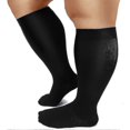 thumbnail image 1 of Extra Wide Calf Knee High Compression Stockings for Women and Men Size 20-30 Mmhg Plus Size Pair, 1 of 4