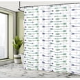 thumbnail image 4 of Ambesonne Boho Shower Curtain, Retro Arrow Pattern Print Art, 69"Wx70"L, Blue and Green, 4 of 4