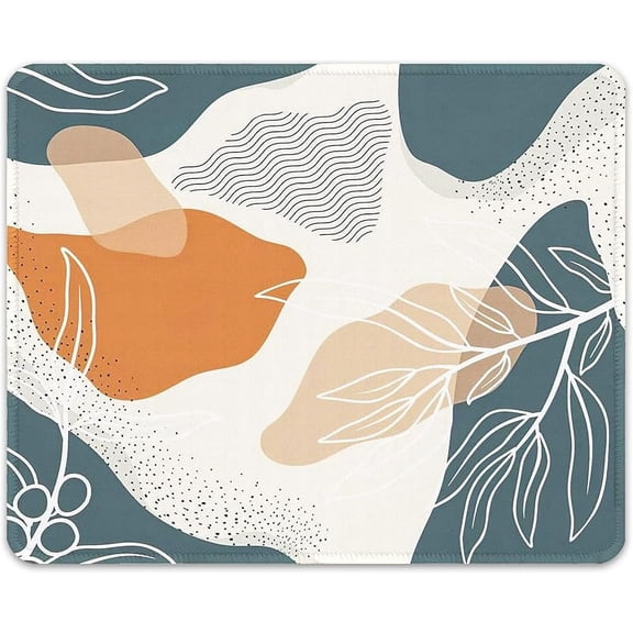 12 x 10 in Animals Theme Computer Mouse Pad for Desk, Premium-Textured Non-Slip Rubber Stitched Edges Waterproof Square Mouse Mat for Gaming Work Wireless Mice