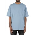 thumbnail image 2 of Mens Blank Drop Shoulder Short Sleeve Tshirt Crew Neck Summer Cotton Tee Tops, 2 of 4
