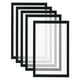 thumbnail image 1 of Soporte Magnético Uxcell para Carteles 8.5 x 11, 5 Pcs Marco de Exhibición Magnético A4 Marco de Imagen Magnético para Refrigerador, Negro, 1 of 7