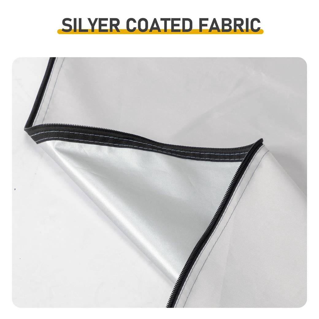 Dual-Door Bike Storage Tent - Arc-Shaped Oxford Cover with Flexible Fiberglass Frame & Efficient Storage Solutions