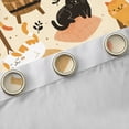 thumbnail image 4 of Homewish Cartoon Kitten Kids Black Out Curtains, Kawaii Anime Cat Curtains Pack of 2 (42x63 Each), Cute Love Heart Bedroom Curtains, Living Room Curtains Decor, 4 of 6