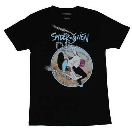 Spider-Gwen (Marvel Comics) Mens T-Shirt -  Issue 300 Homage Swinging