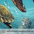thumbnail image 3 of Sea Turtle Waterproof Printed Shower Curtain Set with Hooks for Bathroom Decoration, 3 of 5