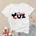 thumbnail image 1 of Mother Kids Family Matching Outfits Mickey Mouse Disney T Shirt Dad Mom Son Daughter Clothes Fashion Bro Sis Summer T-shirts SetKids-8T(1pc) Gao Jinjia LED, 1 of 2
