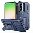 thumbnail image 6 of Dteck Rugged Case for Samsung Galaxy A36 5G with Kickstand, Shock-Resistant Hybrid PC+TPU Anti-Scratch Non-Slip ﻿Slide Camera Cover Shockproof Heavy Duty Robust Protective Case, Blue, 6 of 10