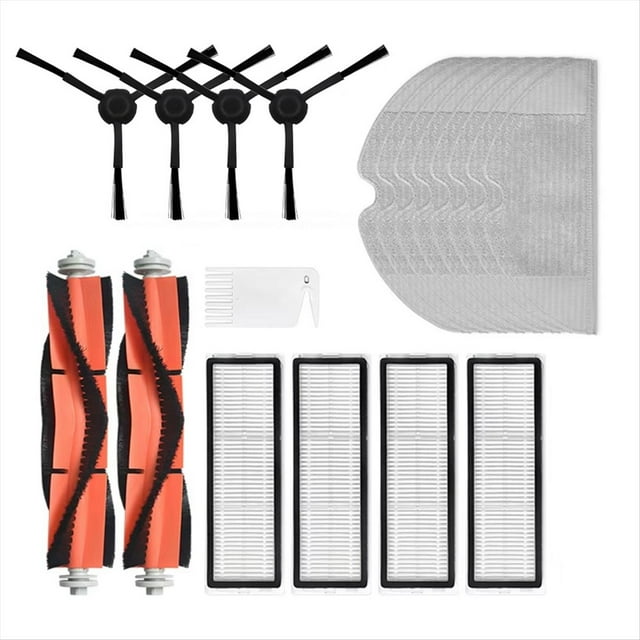 Compatible con: para 1C, 2C, 1T, para Mi Robot Aspirador Mop STYTJ01ZHM, Cepillo Rodillo con Filtro y Mopa.