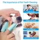 thumbnail image 1 of Cepillo de dientes para mascotas de 2 dedos Gatos Perros Cepillo de dientes para dedos Herramientas de limpieza bucal (Verde), 1 of 6