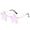 Light Purple, variant on Star Shaped Sunglasses Fashion Rimless Pentagram Eyewear for Party Festival Costume Accessory Red