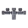 thumbnail image 1 of Divisor de CO2, distribuidor de CO2 para tanque de césped, 2 vías, aleación de aluminio, 1 a 2, para válvula reguladora de contador de burbujas., 1 of 9