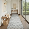 thumbnail image 4 of SIXHOME Boho Runner Rug 2'x8' Washable Hallway Runner Rug Soft Neutral Geometric Moroccan Gray Rug Runner for Entryway Kitchen Laundry Room Bedroom with Non Slip Rubber Backing, 4 of 7