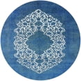 thumbnail image 1 of Ahgly Company Machine Washable Indoor Round Industrial Modern Iceberg Blue Area Rugs, 5' Round, 1 of 7