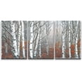 thumbnail image 3 of PixonSign Canvas Print Wall Art Set White Trees Among Red Leaves Botanical Wilderness Illustrations Modern Art Contemporary Landscape Multicolor Ultra for Living Room, Bedroom, Office - 16"x24" x 3, 3 of 5