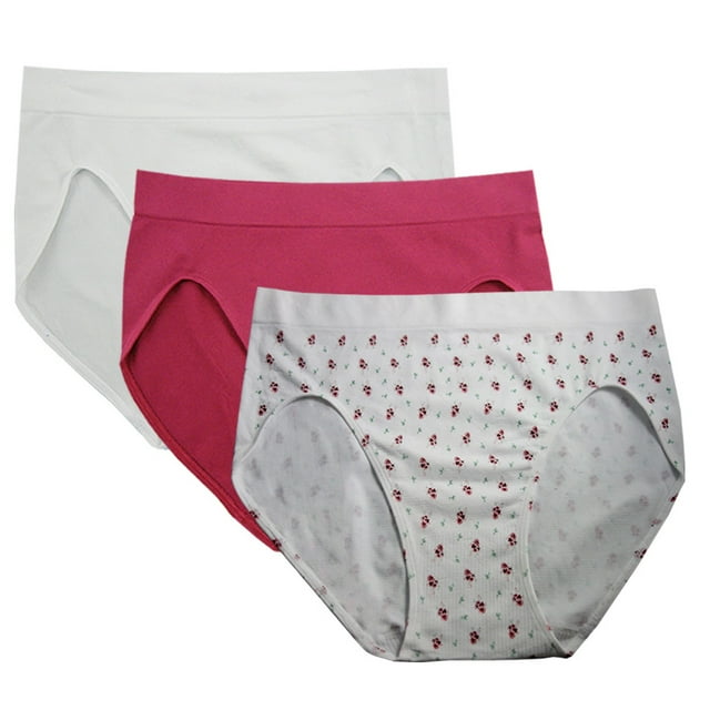 FEM Culottes pour FEMmes Sans Coutures, Culottes Échancrées - Lot de 3