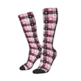 thumbnail image 2 of Bingfone Compression Socks for Women and Men Long Socks for Running Athletic Cycling Nurse-Heart Plaid, 2 of 8