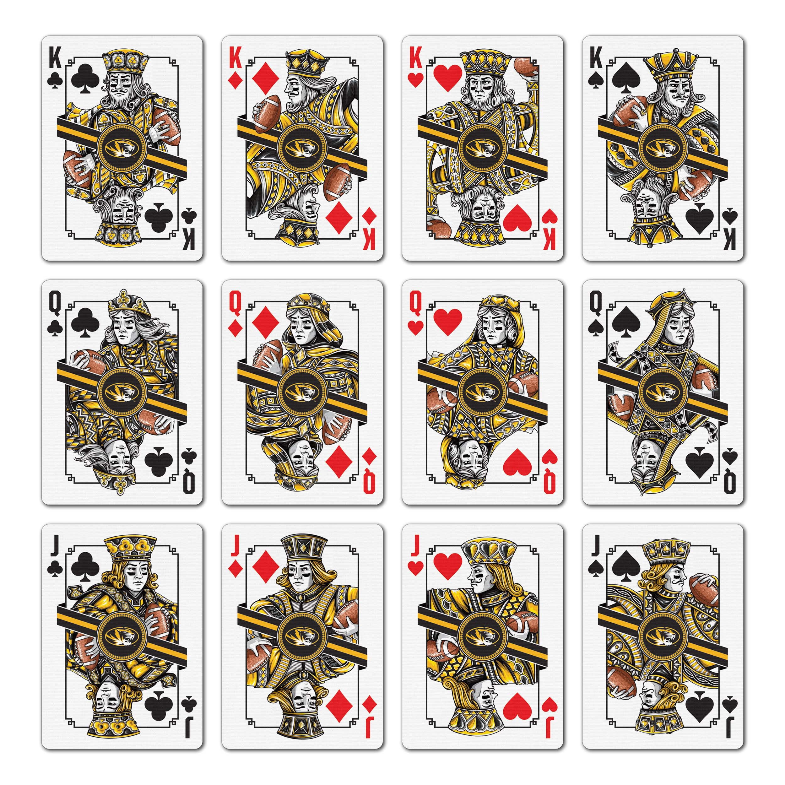 YouTheFan NCAA Missouri Tigers Classic Series Playing Cards