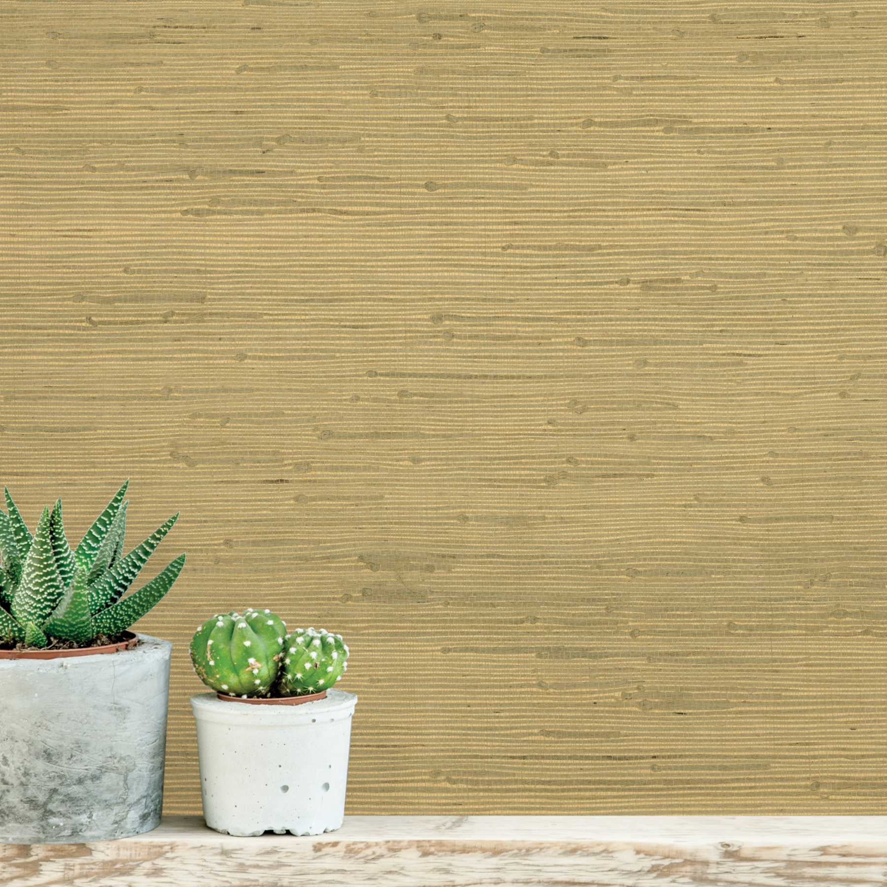 Kenneth James Shan Light Green Grasscloth Wallpaper, 36-in by 24-ft, 72 sq. ft