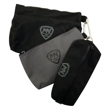McGuire-Nicholas Toughwear 3 Canvas Bags with Carabiner Clip, 31001