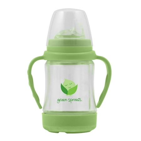 Sip Straw - green sprouts Glass Sip & Straw Cup-Light Lime-6mo+