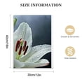 thumbnail image 2 of Nawypu Wall Art White Madonna Lily and Stone in Water Painting The Picture Print On Canvas Flower Pictures for Home Decor Decoration Gift Piece (Stretched Ready to Hang), 2 of 5