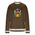 thumbnail image 2 of Ceisia Men's Mardi Gras Venice Mask Fuzzy-Trim Sweatshirt | Winter Festive Casual Pullover Gift, 2 of 6