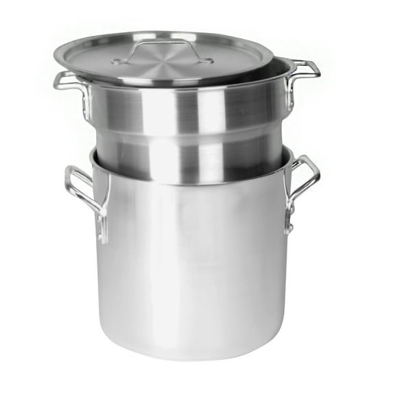 Excellante 12 quart Aluminum heavy gauge double boiler mirror finish, comes in set