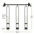 thumbnail image 2 of Couronne Co Campania Wall Vase and Metal Bar Hanger, 15.5 inches tall, 2.7 ounce capacity, Clear, 2 of 7