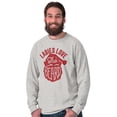thumbnail image 4 of Xmas Ladies Love The Beard Santa Men's Big & Tall Long Sleeve Graphic Tee Brisco Brands 2X, 4 of 5