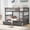 Gray, variant on Newest Twin over Twin Bunk Bed with Drawers, Convertible to 2 Separate Beds, White Wooden Bunk Bed with Storage, Space Saving 2-in-1 Bed Frame