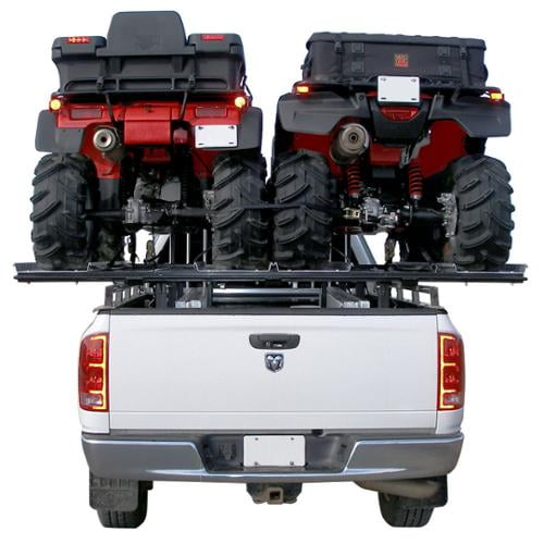 Black Widow HAULALLB Double ATV Carrier Rack & Ramps for Pickup Beds