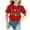 Red, variant on Back To School Shirt Kids Relaxed Fit Funny Prints First Day Of School Shirt Kids Girl Cotton Blend School Short Sleeve Top