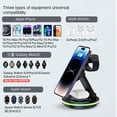thumbnail image 2 of Magnetic three in one wireless fast charging dock, suitable for wireless charging of mobile phones, watches, and headphones, suitable for iPhone 15 14 13 12 11 Pro Max and Apple Watch iwacth AirPods, 2 of 16