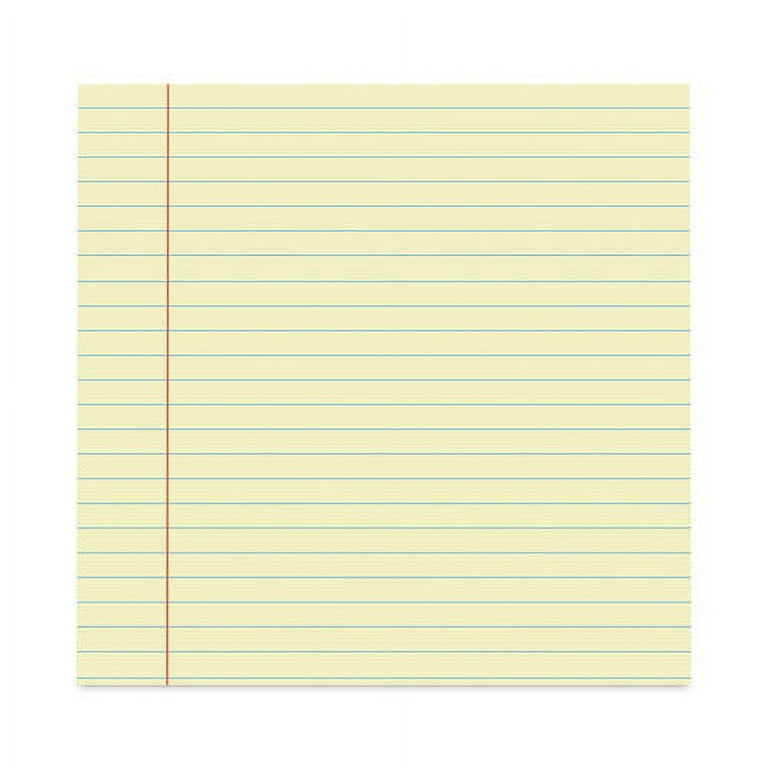 Glue Top Pads, Wide/Legal Rule, 50 Canary-Yellow 8.5 x 11 Sheets, Dozen Glue Top Pads, Wide/Legal Rule, 50 Canary-Yellow 8.5 x 11 Sheets, Dozen